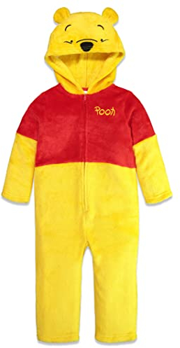 Disney Winnie The Pooh Boys' Fleece Costume Coverall with Hood