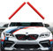 2PCS Frontgrill Einsatz Streifen Kühlergrill Zierleiste Kompatibel mit BMW F20 F21 F22 F23 F44 F45 F46 F30 F31 F34 F32 F33 F36 G30 G38 G32 G11 G12 F25 G01 F26 G02 G05 Auto Zubehör (A, Red)