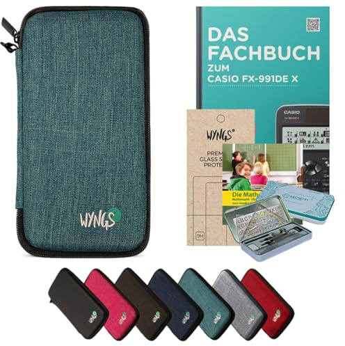 CALCUSO Zubehör Streberpaket Türkis kompatibel für Taschenrechner Casio FX-991DE X