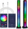 AURTEC RGB Music Rhythm Light, Voice Activated LED, Sound Control Atmosphere, Upgraded 40 Bits Pick Up With App Control for Gaming, Car, PC, TV, Party and More (Black 2)