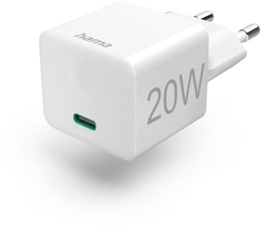 Hama Schnellladegerät, USB-C, PD/Qualcomm®, Mini-Ladegerät, 20 W, Weiß