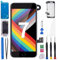 BESJMYT for iPhone 7 Screen Replacement Black with Home Button 4.7 Full Assembly 3D Touch LCD Display Digitizer Fix Glass Assembled with Front Camera Speaker Sensor Repair Tool Kit A1660 A1778 A1779