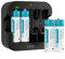 czvv Piles Rechargeables Lithium AA 1,5V - Chargeur avec 4 Pack Accu Haute Capacité 3500mWh - Charge Rapide 2H - Batterie Durée 10 Ans, 1300 Cycles, Préchargées, Faible Auto-décharge, Sortie Constante