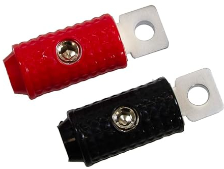 ESX DRT-50 Ringkabelschuh für 50 mm² Kabel im Set für Plus- und Minus (rot/schwarz) | aus der ESX Direction Serie für professionelle Stromverkabelung von Car-HiFi-Endstufen