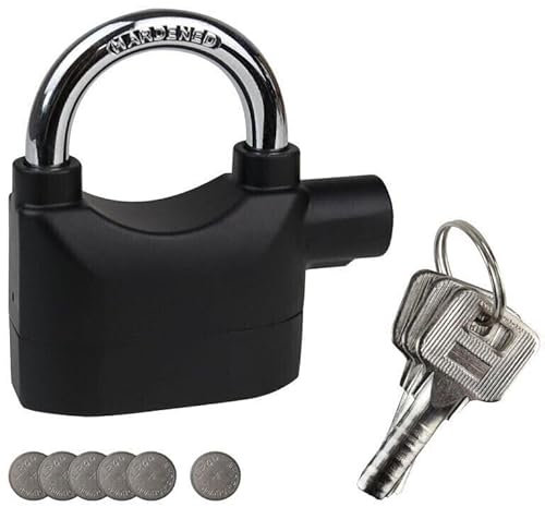 DISCORAMA® LUCCHETTO ANTIFURTO CON ALLARME SONORO 110DB, IMPERMEABILE, PER MOTO, BICI E SCOOTER