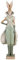 Clayre & Eef Figur Kaninchen 14x10x44 cm Grün Polyresin Wohnaccessoires