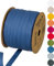 Halbach Seidenbänder Baumwollband | 10mm x 30m | Webband 100% Baumwolle | Bänder zum Basteln als Meterware | Stoffband für Dekorationen, DIY Handwerk, Schrägband Näharbeiten, Farbe: jeans-blau