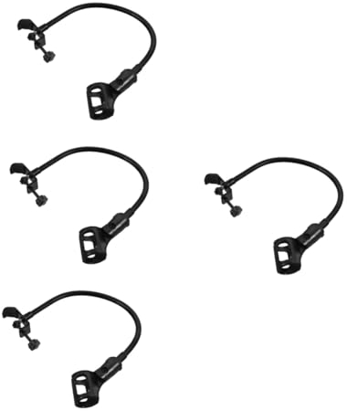 UPKOCH 4 Sets Universal-mikrofonhalter Für Den Desktop Flexibler Rohrmikrofonarmständer Für Studioübertragungen