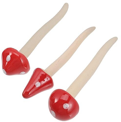 KITANDOVE Deko Pilz Gartenfigur Keramik Pilzornament Außen Dekoration Pilzdekoration Für Zuhause Garten Pilzstatue