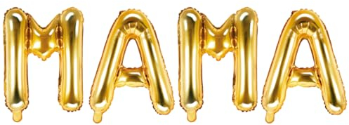 Party Austria Folienballon Schriftzug 35cm Höhe Buchstabenballon Mama/Papa/Oma/Opa Luftballon (Mama)