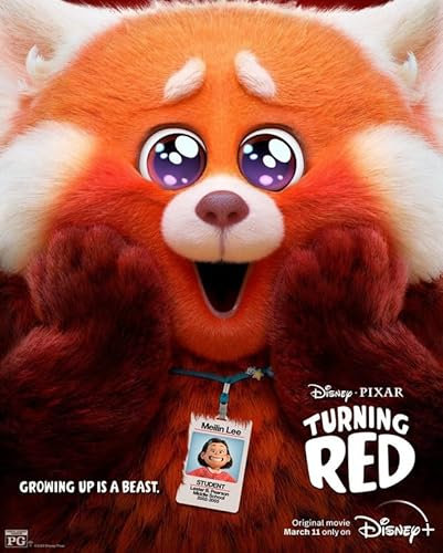 Turning Red 7 Poster A2 – Wandkunst, Heimdekoration, Filmposter, Leinwand, Film, Kino, Retro, Vintage, Kult, klassisch, Nostargic, Saga, moderner Nachdruck, wir drucken jedes Poster für Sie, randlos,
