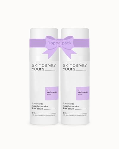 VORTEILSPACK: Skincerely Yours Ausgleichendes PHA Serum (2x50ml) I extra mildes Peeling für eine strahlende, verfeinerte Haut I auch für empfindliche Haut geeignet I vegan I ohne Alkohol