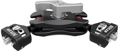 Nitze Articulating Magic Arm mit Double Ballheads (1/4 bis 1/4 Schraube mit Retractable Locating Pins), Mini Magic Arm-Kamerahalterung für Monitor, LED Licht, Mikrofon, Action Kamera – N50-G1