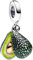 Amuefer Avocado Double Dangle Charms für Armbänder 925 Sterling Silber mit Cubic Zirkonia Anhänger für Halsketten Geburtstag Weihnachten Schmuck Geschenke für Frauen