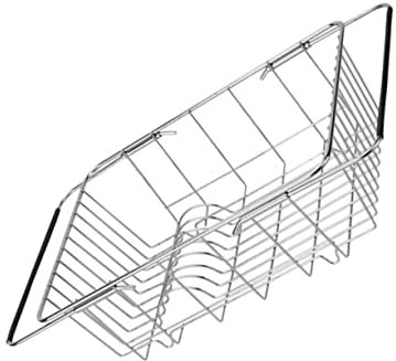 OKUMEYR Escurridor De Platos Fregadero Acero Inoxidable Expandible Fácil Instalación