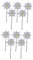 POPETPOP 2 Ensembles Moulin À Vent Anti-Oiseaux Girouettes Oiseaux Chouette Vent Anti-Oiseaux À Moulinet Moulin À Oiseaux Ultrasonique Moulinets D'oiseau Silver Plastique 5 Pièces * 2
