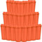20 Pcs Reusable Coffee Cups with Lids 470 ml Plastic Tumblers Iced Coffee Cup Travel Mug for Adults and Women Kid Hot and Cold Drinks, Microwaveable (Orange)