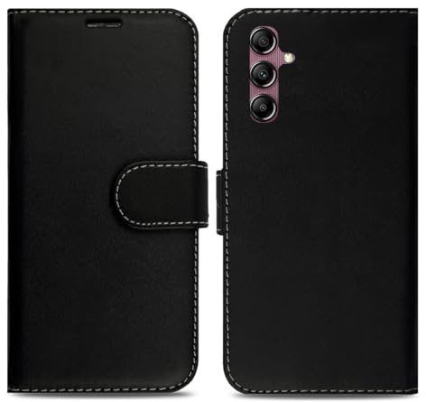 Case For Samsung Galaxy A14 Leather Flip Wallet Card Holder Magnetic Phone Cover Black