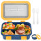 Huifoo Brotdose Set,1250ml Lunchbox mit Fächern Kinder,Erwachsene,Lunch Box Frühstücksdose,Frühstücksbox Vesperdose,Brotzeitbox Brotbox,Essensbox Jausenbox,Brotbüchse Vesperbox mit Besteck