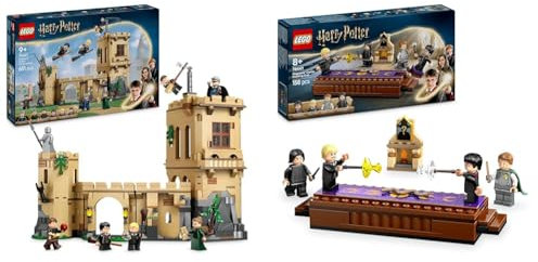 LEGO Harry Potter Schloss Hogwarts: Flugstunden + Duell-Club-Spielsets Sammelfiguren Draco Malfoy, Severus Snape & Professor McGonagall 76447 + 76441