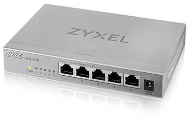 MG-105 – Switch Ethernet 2.5 Gigabit 5 Ports Non Géré pour Réseau Domestique, Plug-and-Play, Design sans Ventilateur