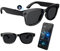 Occhiali intelligenti IA, fotocamera HD da 500 W, controllo vocale, traduzione ChatGPT integrata,Wi-Fi 4.0,Bluetooth 5.3,occhiali da sole intelligenti con riprese in HD, per viaggi,musica e chiamate,B