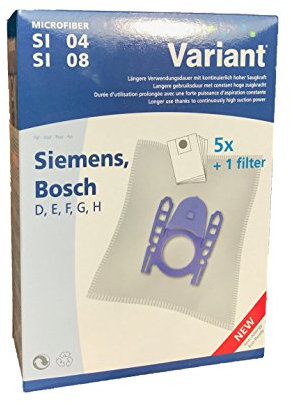 5 Staubsaugerbeutel Variant SI08 kompatibel mit Swirl S67 geeignet für Siemens VSZ 7330 Z7.0 family