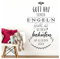 Grandora W5493 Wandtattoo Spruch Gott hat seinen Engeln befohlen I schwarz (BxH) 43 x 80 cm I Kinderzimmer Aufkleber Wandsticker Wandaufkleber