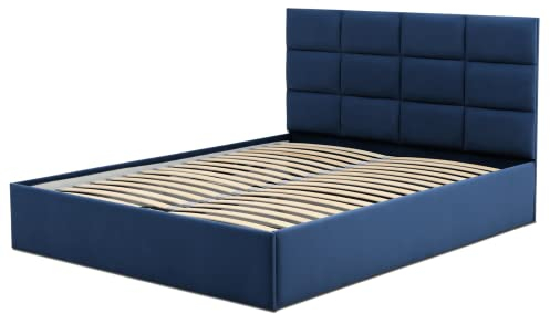 Generic Polsterbett Tores 160x200 mit Bettkasten! Doppelbett Lattenrost! Best Stauraumbett! (Trinity 31) Full