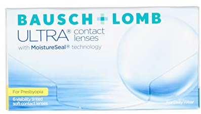 Bausch und Lomb Ultra for Presbyopia, Premium Monatslinsen, Gleitsicht-Kontaktlinsen weich, 6 Stück BC 8.5 mm / DIA 14.2 / -7.25 Dioptrien / ADD High