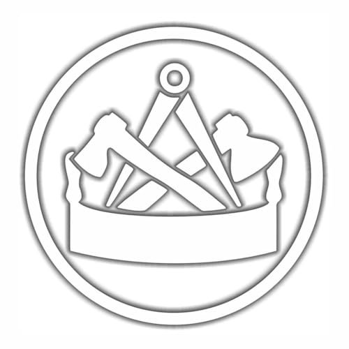 Aufkleber Zimmermann - Wappen (Wetterfest)