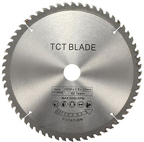 EsportsMJJ 254Mm 60T 30Mm Alésage À Haute Vitesse En Acier Tct Circulaire Lame De Scie Pour Bosch Makita