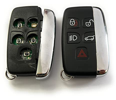 Automobile Locksmith Repair Voucher for Land Rover LR4 Range Rover Sport Evoque 5 Button Smart Remote Key Fob Repair Shell Case Battery Replacement Service
