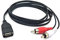 Halokny - Cavo adattatore da USB 2.0 A femmina a 2 RCA maschio a 2 connettori RCA maschio, audio video, AV composito, 1,5 m (USB F/2RCA M)