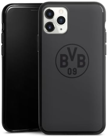 Silikon Hülle kompatibel mit Apple iPhone 11 Pro Case schwarz Handyhülle Borussia Dortmund Logo BVB