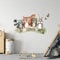 GRAZDesign Wandtattoo Kinderzimmer Waldtiere mit Namen personalisiert | Wandsticker Kinderzimmer | selbstklebende Aufkleber Tiere mit Wunschnamen, Blattgröße: 100x57cm - Tiere mit Wunschnamen