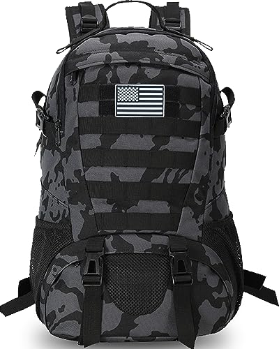 Jueachy Rucksack Herren 30L, Schulrucksack Wasserdicht Militär Molle Tactical Backpack Military Rucksack Große Kapazität Taktischer Rucksack Outdoor Schulrucksack für teenager jungen mädchen