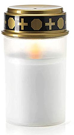 FUFRE Bougie de Cimetière Étanche Lanterne Funéraire Led Solaire, Lanterne Funéraire pour Tombe Lanterne Funéraire Led pour Le Rituel de Cimetière (Type B)