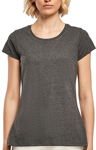 Build Your Brand Damen T-Shirt Ladies Basic Tee, Farbe Charcoal, Größe 5XL