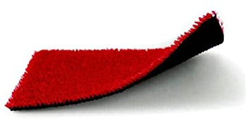 BONERVA | Césped Artificial COLORTERRA Basic| Césped de Colores para Eventos, decoración, etc. | Espesor 7mm (2x10 Metros, Rojo)