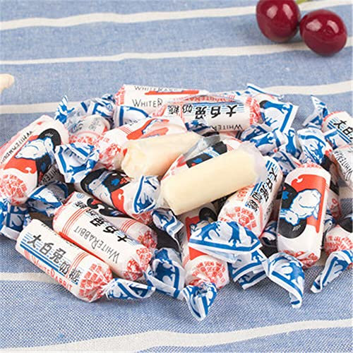Collations occasionnelles chinoises laiteuses fortes de sucrerie de bonbons durs laiteux de lapin blanc (250g)