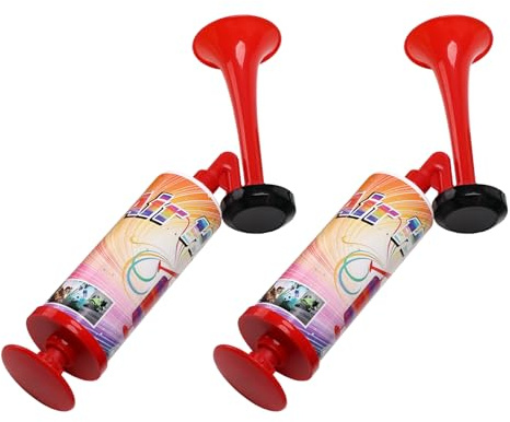 Handheld Horn, BANHAO Football Air Horn Hand Push Pump Children Party Noisemaker Cheer-leading Fans 2pcs