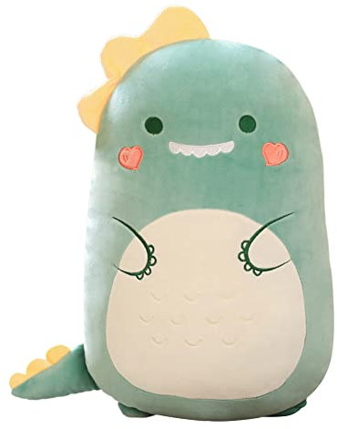 Dinosaurier Kuscheltier,60CM Lange Süße Plüschtier Dinosaurier Plüsch Kissen Puppe,Dino Stofftiere Schlafkissen Wurfkissen Super weiche Stofftier Spielzeug Sofakissen Seitenschläferkissen Zimmer Deko