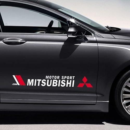 LYYMX Autoabzeichen Logo für Mitsubishi, Schwarz, Kunststoff, Chrom, Mitsubishi Logo Emblem, Autoaufkleber, Auto-spezifisch