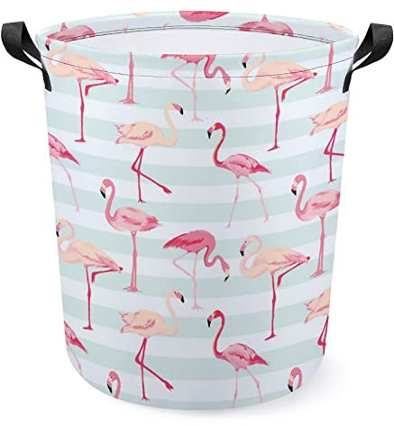 Panier à linge flamant rose, panier à linge, panier de rangement pliable, paniers à vêtements étanches, panier de chambre d'enfant pour la maison, le bureau, le dortoir