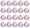 MerryNine 30mm 20pack Kristallkugel Prisma Sonnenscheinfänger Regenbogen Anhänger Maker, hängende Kristalle Prismen für Fenster, für Feng Shui, für Geschenk (AB Farbe)