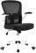 Yaheetech Bürostuhl ergonomisch, Schreibtischstuhl mit klappbaren Armlehnen, Netzbespannung, Höhenverstellbarer Computerstuhl mit Gepolstertem Sitzkissen, 360° Drehstuhl, platzsparend Weiß