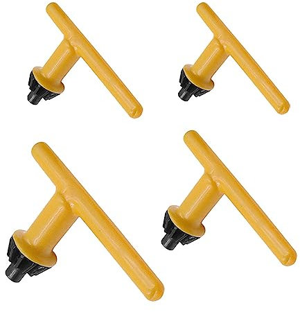 4 PCS Drill Chuck Key Set Carbon Steel T Shape Replacement Chuck Keys for Drill Wrench for Electric Drill Clamping Tool