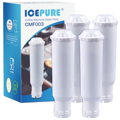 ICEPURE Wasserfilter Kaffeevollautomat Kompatibel mit Krups F088 Pro Aqua, Passt viele Modelle von AEG, Bosch, Siemens, Nivona,4 Stück (ACHTUNG: nicht geeignet für Jura White)