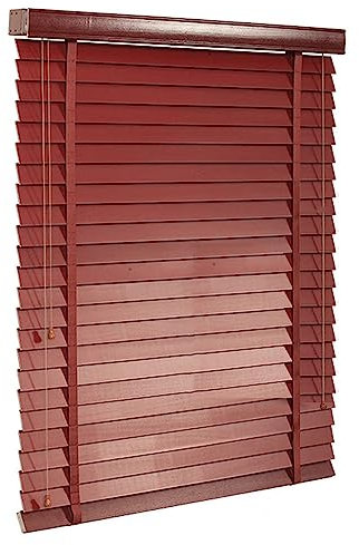 DIOB Horizontal Window Blind Wooden Horizontal Blinds, Blackout Venetian Blinds, Solid Wood Venetian Shades, Natural Bamboo Roller Blinds for Windows/doors/patios (Size : 60x130cm/23.5x51in)